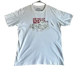 UT MENS ONE PIECE FILM WHITE GRAPHIC SHORT SLEEVE T-SHIRT SZ L